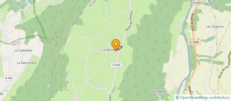 localisation de l'entreprise DE LA MONTAGNE à MIRIBEL-LES-ECHELLES