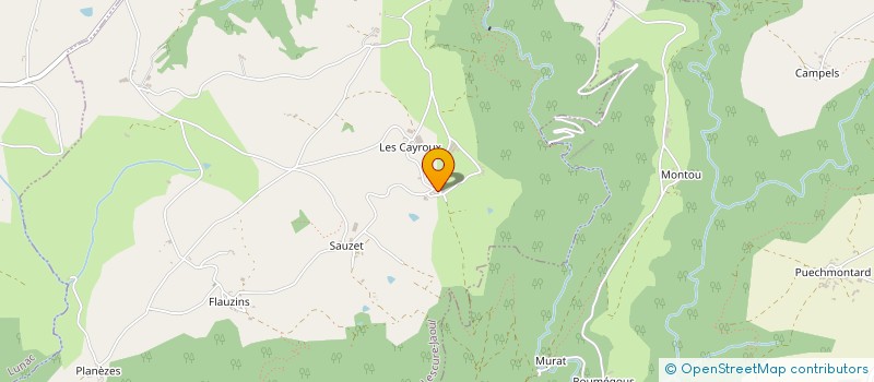 localisation de l'entreprise DE LA MONTARNIE  LESCURE-JAOUL