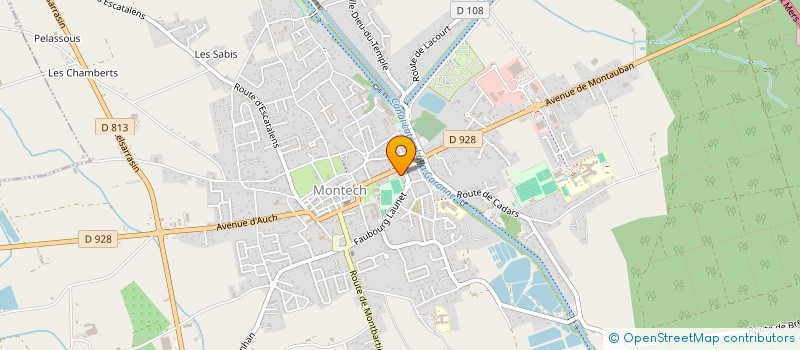 localisation de l'entreprise DE LA MOSCANE  MONTECH