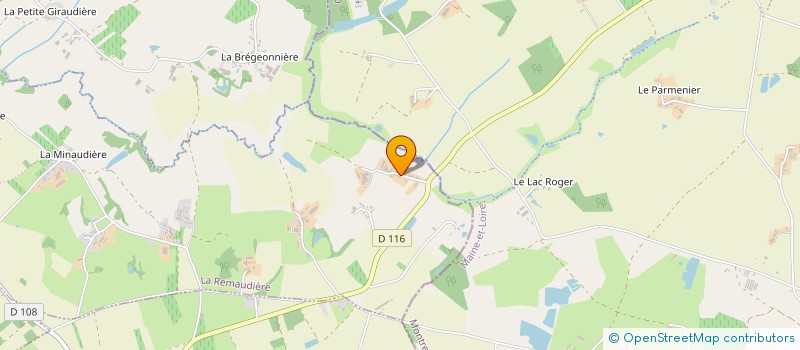 localisation de l'entreprise DE LA MOSTIERE à LA REMAUDIERE