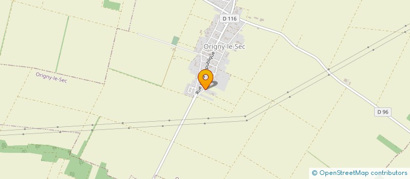 localisation de l'entreprise DE LA MOTTE  ORIGNY-LE-SEC