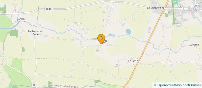 localisation de l'entreprise DE LA MOUSSERIE à SAINT-VINCENT-DES-LANDES