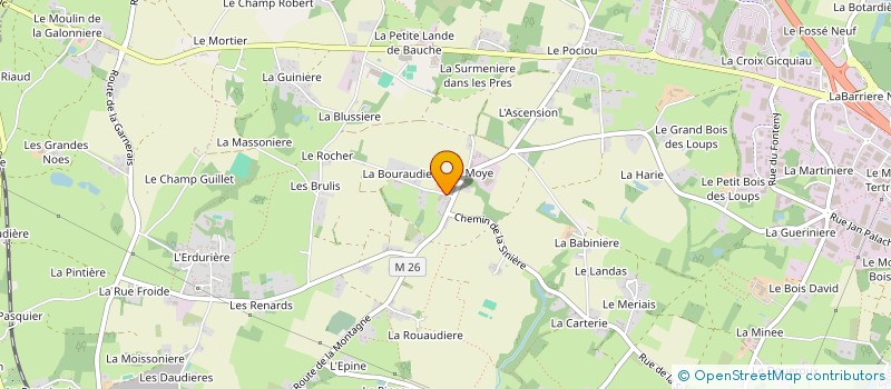 localisation de l'entreprise DE LA MOYE à COUERON