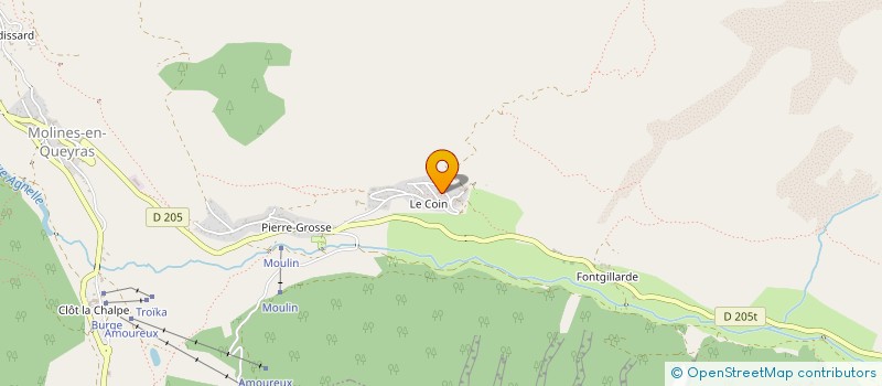 localisation de l'entreprise DE LA MULE AU WEB  MOLINES-EN-QUEYRAS