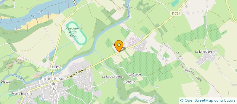 localisation de l'entreprise DE LA NACS  ROCHEFORT-SUR-LOIRE