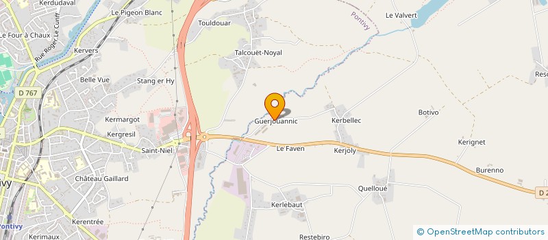 localisation de l'entreprise DE LA NIEL  NOYAL-PONTIVY