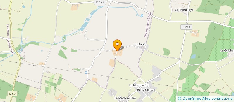 localisation de l'entreprise DE LA NIVERDIERE à DENEZE-SOUS-DOUE