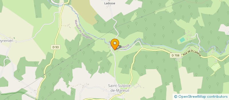 localisation de l'entreprise DE LA NIZONNE à MAREUIL EN PERIGORD