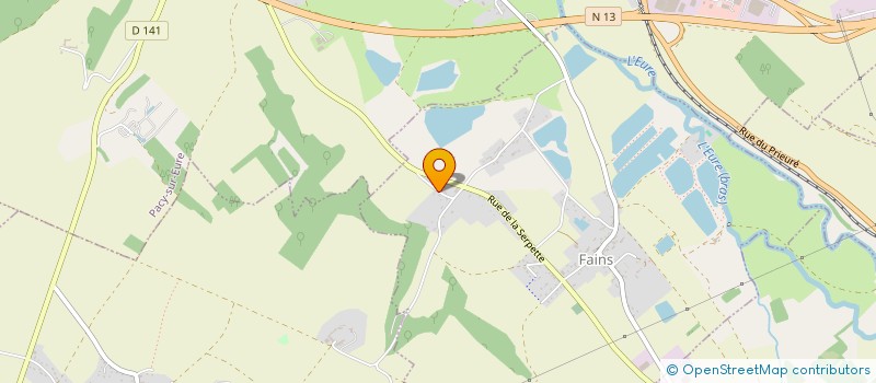 localisation de l'entreprise DE LA NOE DU BOIS  FAINS