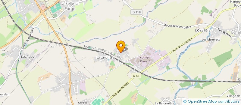 localisation de l'entreprise DE LA NORMANDIE A LA CRETE à MESSEI