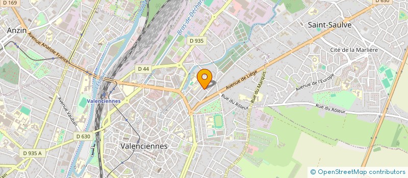 localisation de l'entreprise DE LA NOTE A LA PLUME  VALENCIENNES