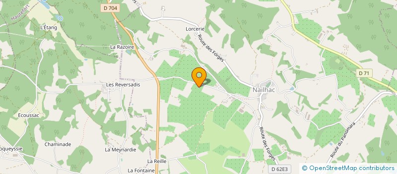 localisation de l'entreprise DE LA NOUAILLETTE  HAUTEFORT