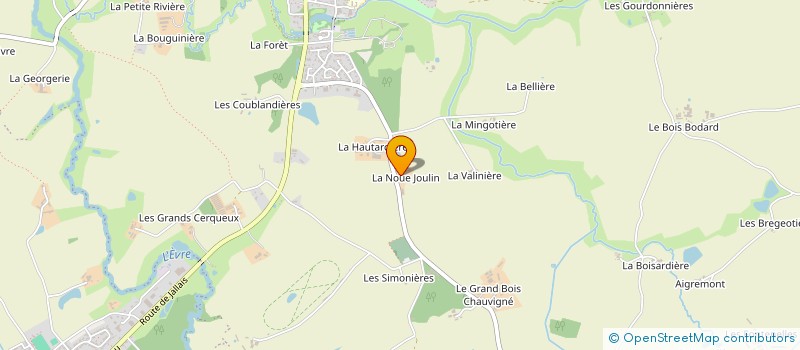 localisation de l'entreprise DE LA NOUE GIROU à MONTREVAULT-SUR-EVRE