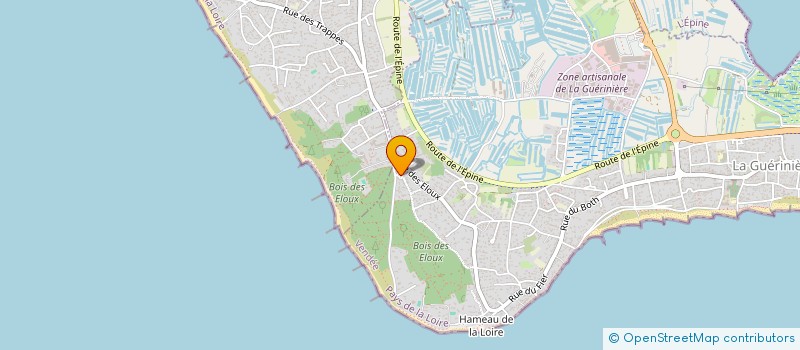 localisation de l'entreprise DE LA NOURE  LA GUERINIERE