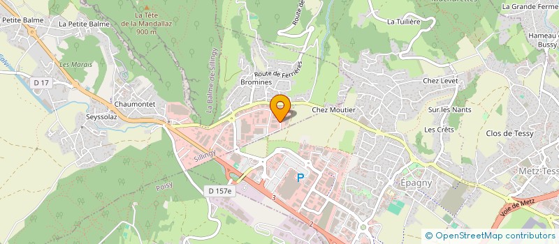 localisation de l'entreprise DE LA PAIX  SILLINGY