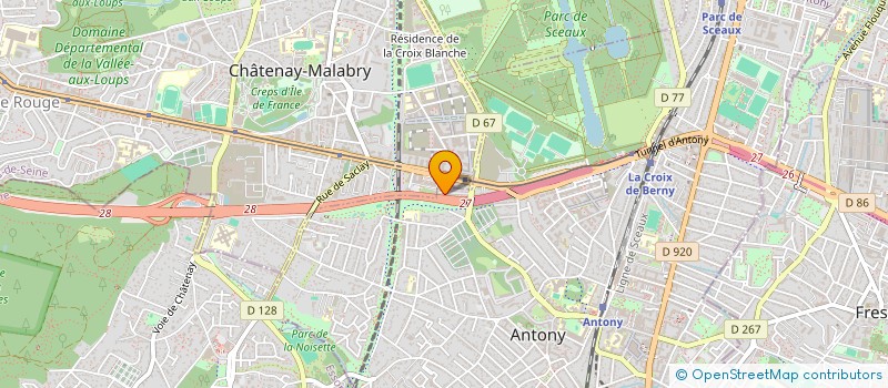 localisation de l'entreprise DE LA PAIX à ANTONY