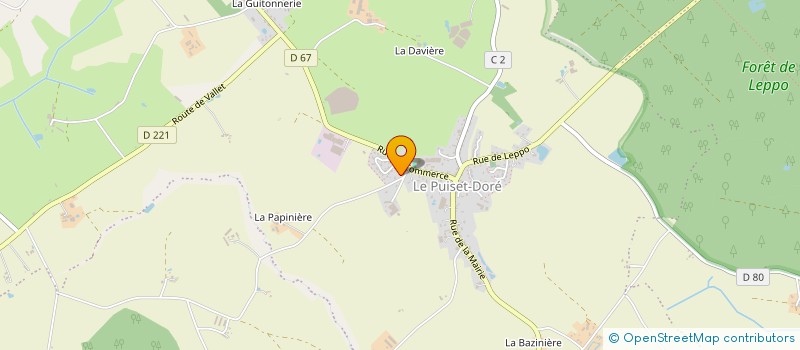 localisation de l'entreprise DE LA PAPINIERE  MAUGES-SUR-LOIRE