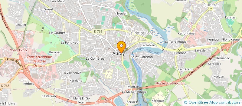 localisation de l'entreprise DE LA PART DES ANGES à AURAY