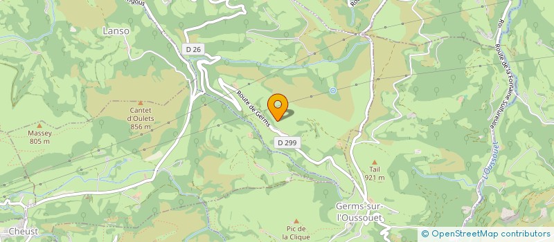 localisation de l'entreprise DE LA PASSADE  CHEUST