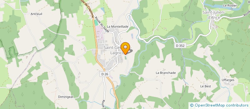 localisation de l'entreprise DE LA PASSERELLE à SAINT-GEORGES-LAGRICOL