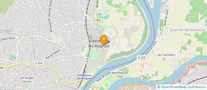 localisation de l'entreprise DE LA PATTE A LA MAIN CHIENS VISITEURS DU GRAND AVIGNON à VILLENEUVE-LES-AVIGNON
