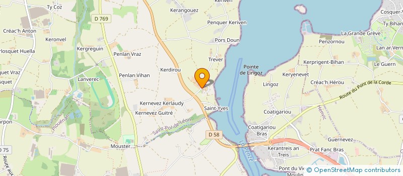 localisation de l'entreprise DE LA PENZE à SAINT-POL-DE-LEON