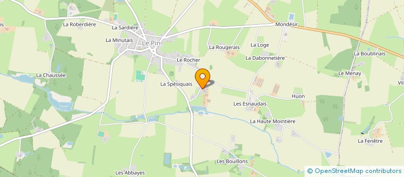 localisation de l'entreprise DE LA PERRINAIS  LE PIN