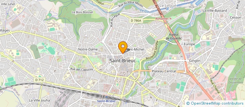 localisation de l'entreprise DE LA PETITE AUBERGE à SAINT-BRIEUC