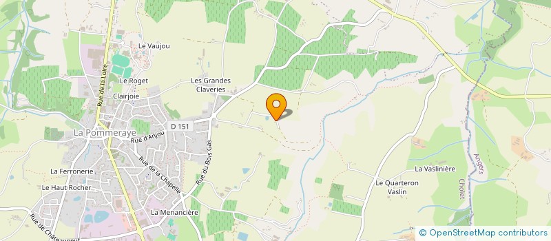 localisation de l'entreprise DE LA PETITE CHESNAIE à MAUGES-SUR-LOIRE