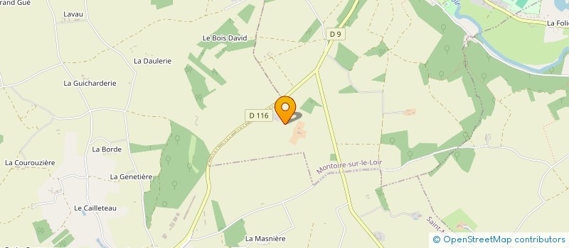 localisation de l'entreprise DE LA PETITE FORET à MONTOIRE SUR LE LOIR
