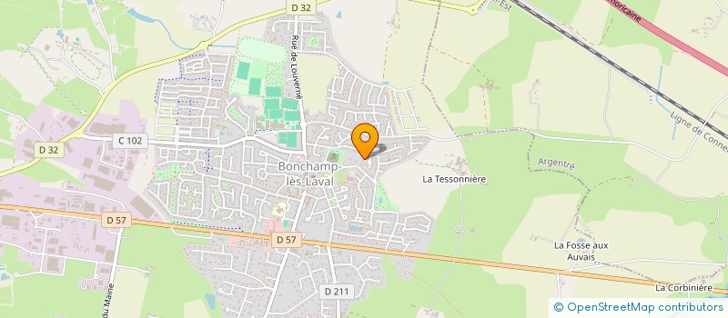 localisation de l'entreprise DE LA PETITE MAISON  BONCHAMP LES LAVAL