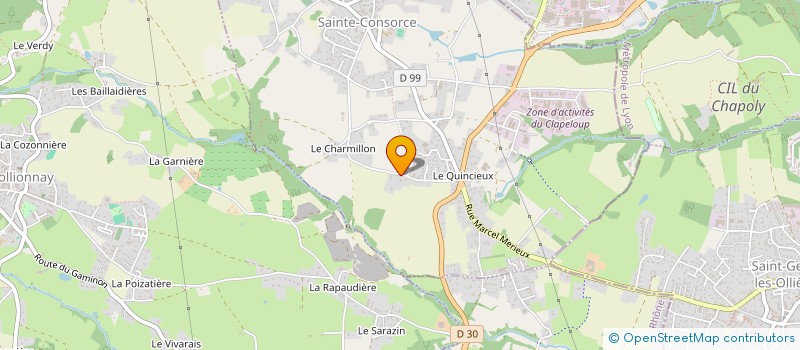 localisation de l'entreprise DE LA PETITE MERE  SAINTE-CONSORCE