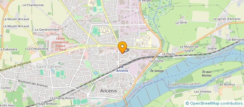 localisation de l'entreprise DE LA PETITE OURSE  ANCENIS-SAINT-GEREON