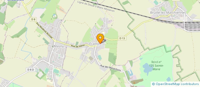 localisation de l'entreprise DE LA PETITE RUE  ECAILLON