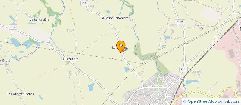 localisation de l'entreprise DE LA PEUPLERAIE  SAINT-CHRISTOPHE-DU-BOIS