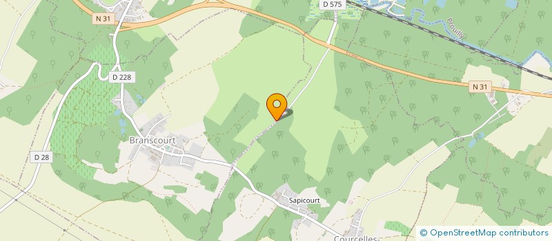 localisation de l'entreprise DE LA PEUPLERAIE  BRANSCOURT
