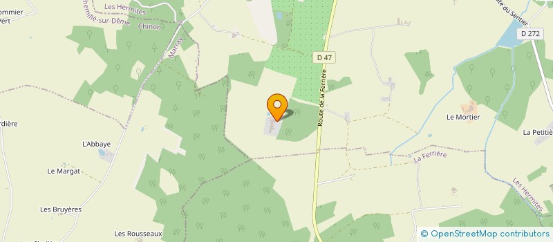 localisation de l'entreprise DE LA PIARDIERE  LES HERMITES