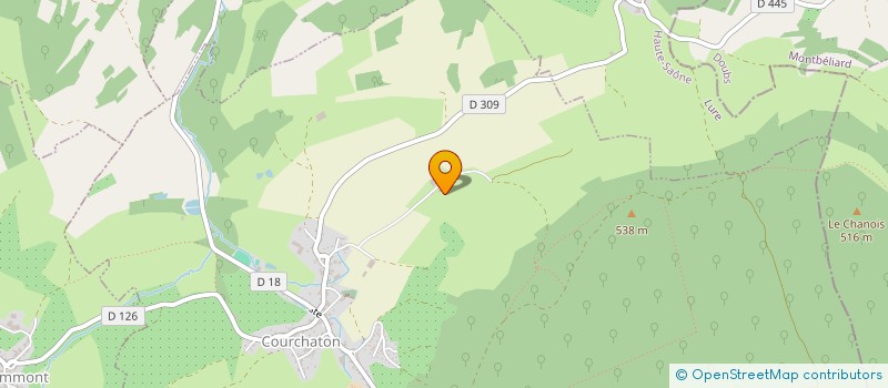 localisation de l'entreprise DE LA PIERRE POINTUE à COURCHATON