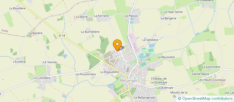 localisation de l'entreprise DE LA PILARDIERE  MESANGER