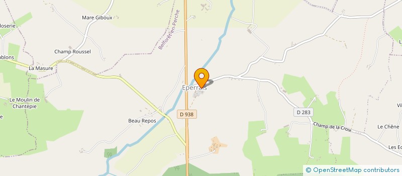 localisation de l'entreprise DE LA PINCONNIERE à BELFORET-EN-PERCHE