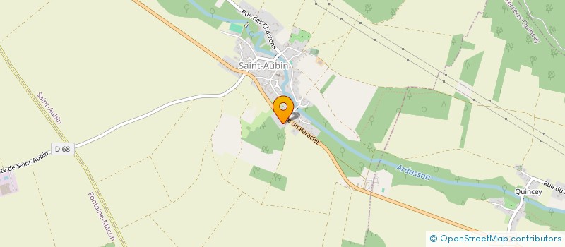 localisation de l'entreprise DE LA PINEDE  SAINT-AUBIN