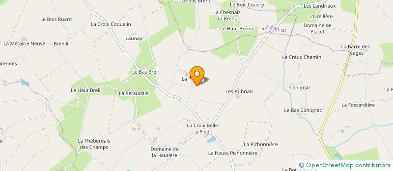 localisation de l'entreprise DE LA PIPELAIS à PIPRIAC