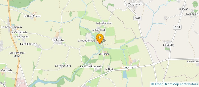 localisation de l'entreprise DE LA PIRAUDAIS à MOISDON-LA-RIVIERE