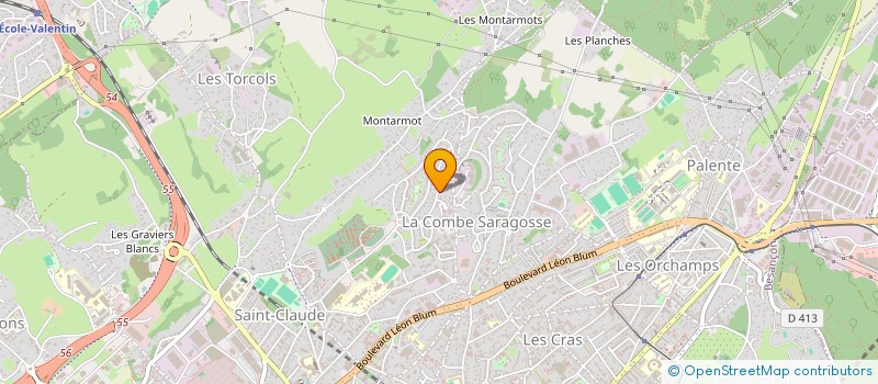 localisation de l'entreprise DE LA PLACE  BESANCON