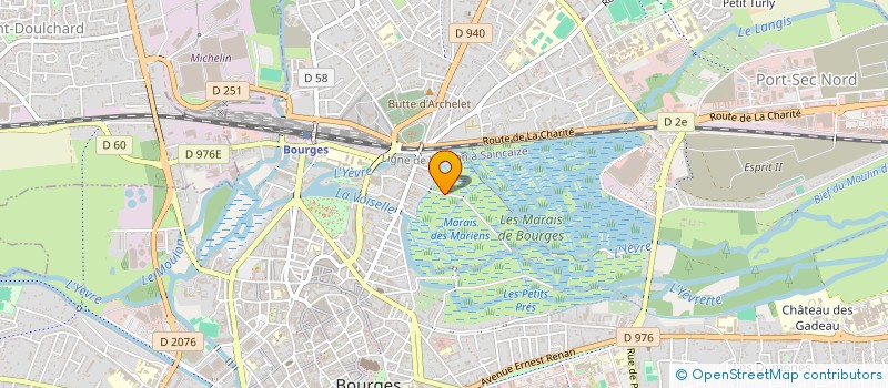 localisation de l'entreprise DE LA PLACE D'ITALIE  BOURGES