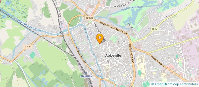 localisation de l'entreprise DE LA PLACE SAINT JACQUES à ABBEVILLE
