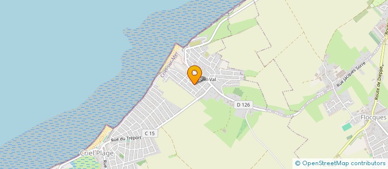 localisation de l'entreprise DE LA PLAGE  CRIEL-SUR-MER
