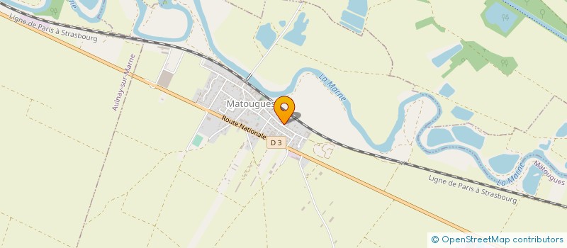 localisation de l'entreprise DE LA PLAINE  MATOUGUES