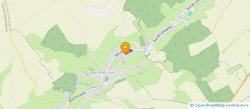 localisation de l'entreprise DE LA PLANQUETTE  WAMBERCOURT