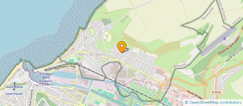 localisation de l'entreprise DE LA PLUME A L'ANCRE  MERS-LES-BAINS